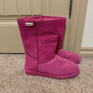 Bearpaw Pink Suede Boots